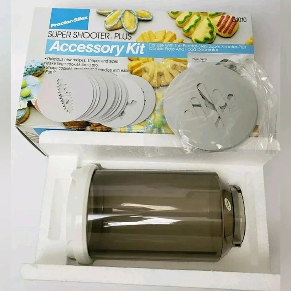 Super Shooter & Accessory Set Cookie Appetizer Decorator  Holiday Cordless - Picture 5 of 8